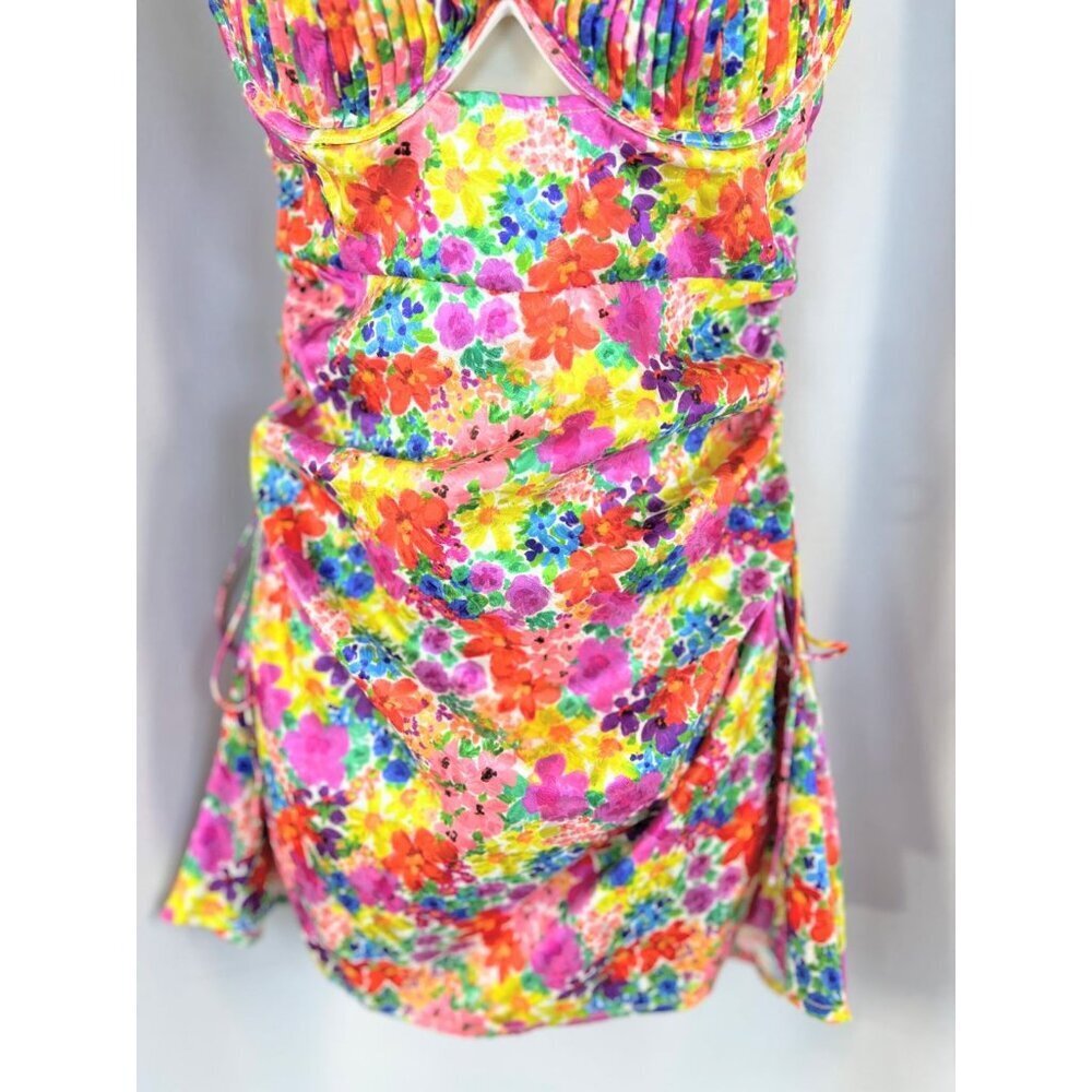 For Love & Lemons Merrill Vibrant Floral Mini Dress $225 - Picture 5 of 13